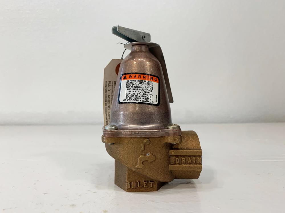 ITT Bell and Gossett 1" NPT 125# Bronze Relief Valve 1170-125, 110135